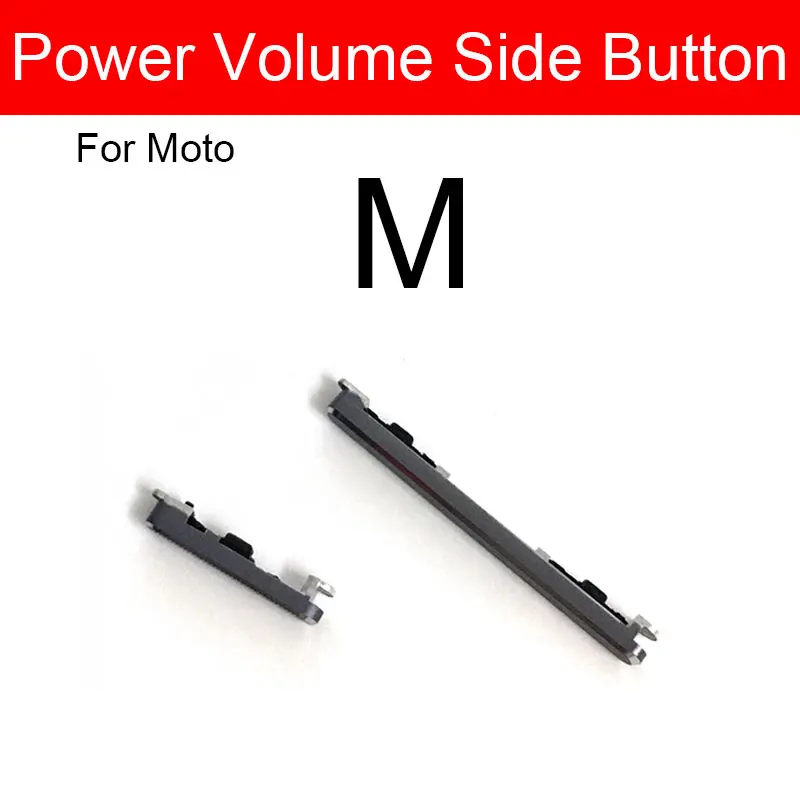 1 הגדרת צריכת חשמל עוצמת הקול בצד כפתור להגמיש כבלים עבור Motorola MOTO מ ' XT1662 XT1663 הווליום למטה, כפתור מפתח Flex סרט חלופי - 0