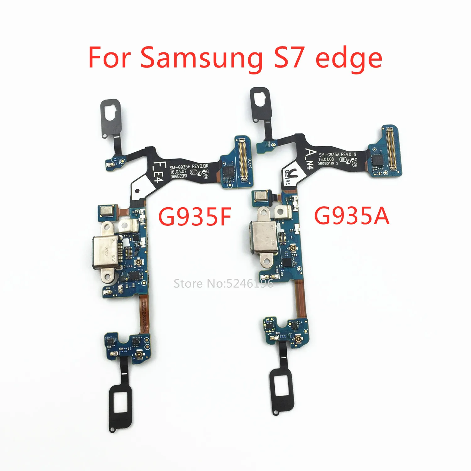 1pcs המקורי USB טעינת מטען נמל Dock Connector להגמיש כבלים עבור סמסונג גלקסי S7 קצה G935F G935A G9350 להחליף את החלק - 0