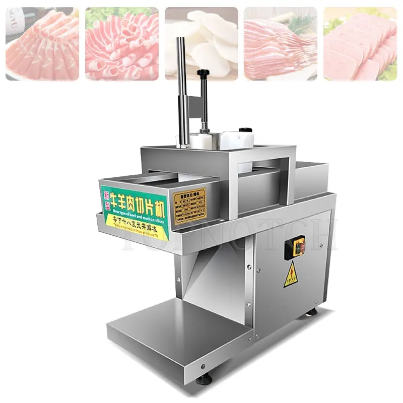 נירוסטה כבש רול מבצעה בשר מכונת חיתוך מסחרי חשמלי קפוא בשר מבצעה - 0