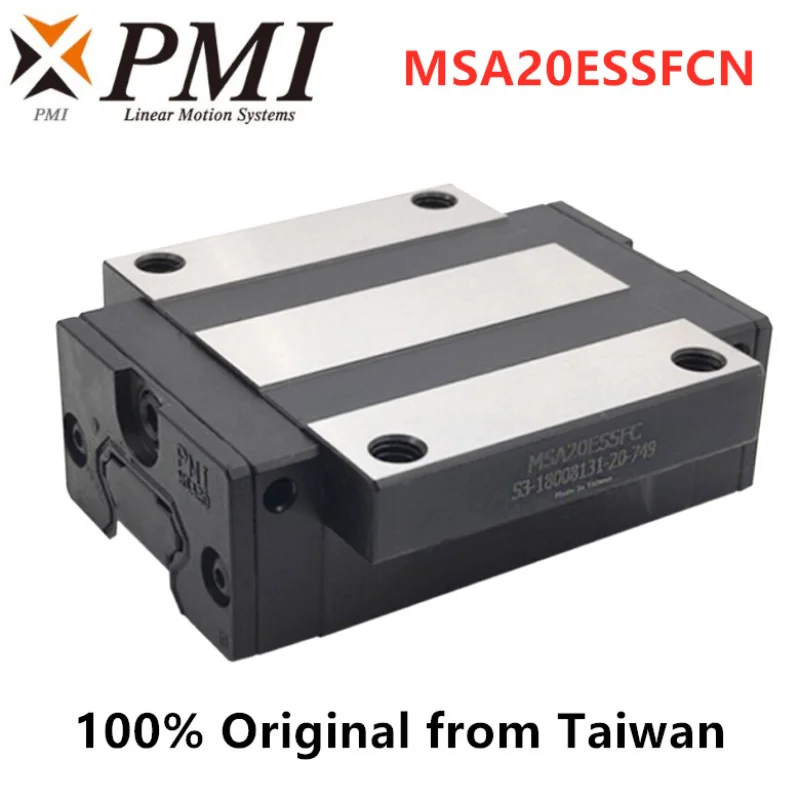 4pcs טייוואן PMI MSA20E MSA20ESSFCN אוגן ליניארי מדריך המחוון הכרכרה בלוק MSA20E-N הנושאים על לייזר CO2 מכונת CNC הנתב - 0