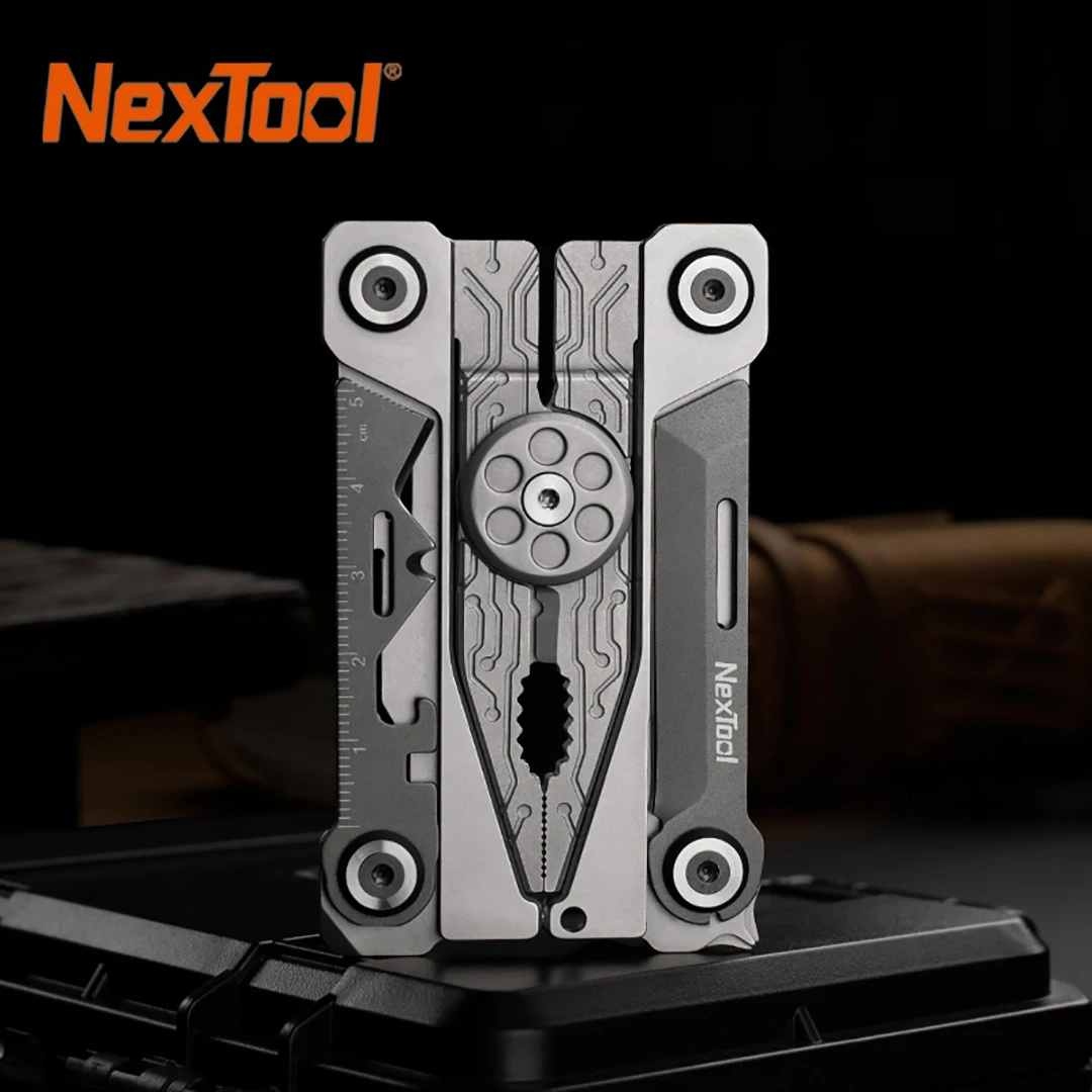 Nextool Mini 14 ב 1 EDC תכליתי כלי חיצוני נייד מברג, מפתח ברגים פלייר סכין שדה מסתובב לשלוח שקית אחסון - 0