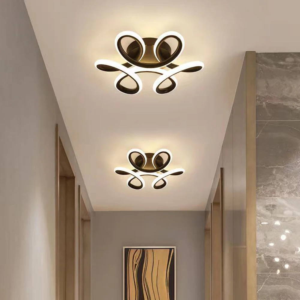 מודרני אקריליק LED במעבר מנורת תקרה עבור מסדרון מרפסת הכניסה תקרה נברשת אור הביתה מקורה עיצוב luminaire plafonnier - 0