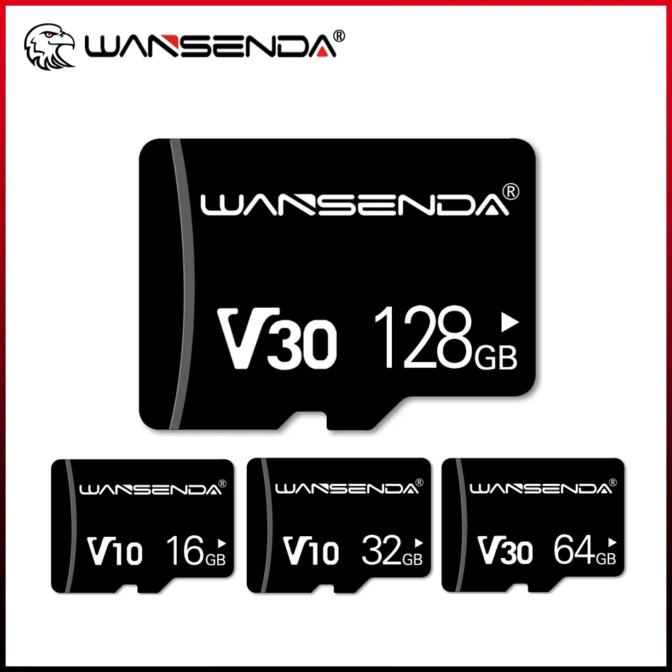 חם WANSENDA כרטיס הזיכרון 128GB 64GB V10 כרטיס TF 8GB 16GB 32GB זיכרון פלאש כרטיס חכם - 0