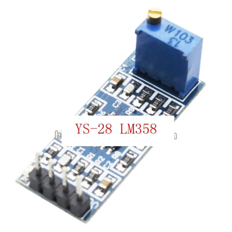 YS-28 LM358 100x לקבל הגברה האות מודול מגבר מבצעי מודול - 0