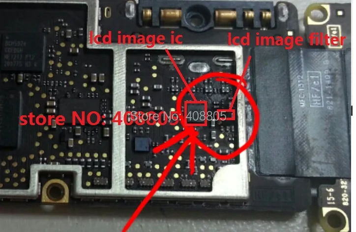 5pair/הרבה אין תמונה שחור או לבן מסך לוח לתקן חלק עבור iPad 3 LCD תמונה ic Q2200 תמונה מסנן הפתיל L2201 - 0