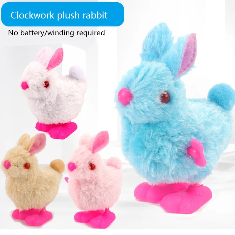 שעון ארנב בעלי חיים קטיפה בובת ארנב צעצועים קריקטורה לקפוץ ארנב ילדים בסופו צעצועים לתינוקות צעצועים חינוכיים לילדים מתנות - 0