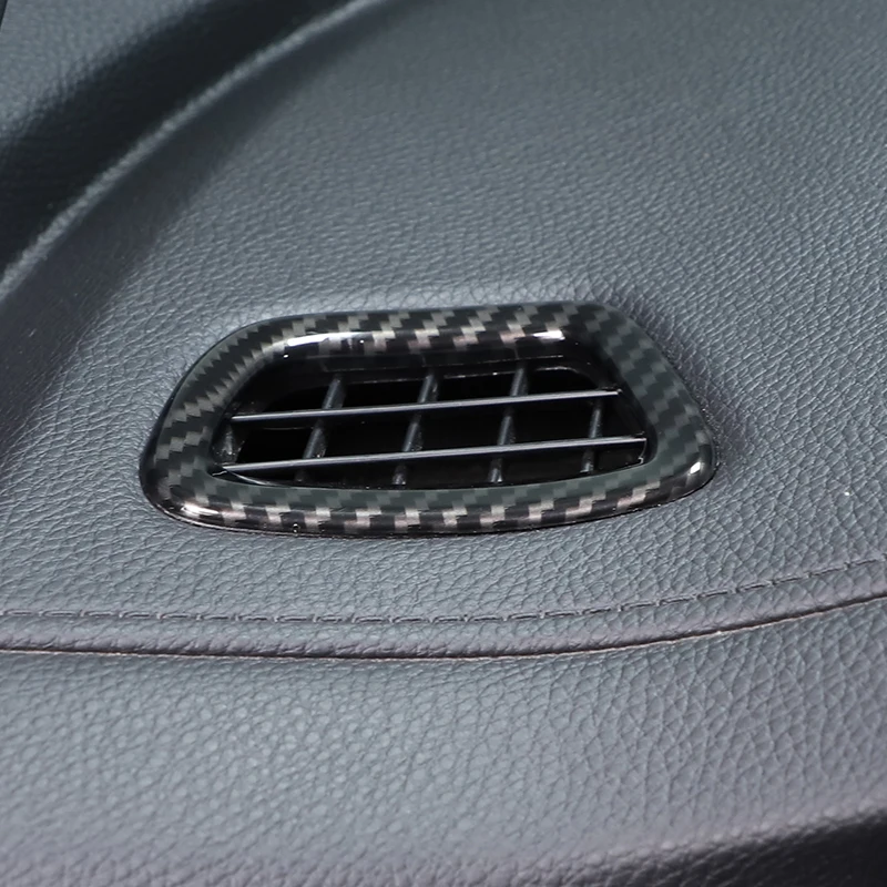 עבור הונדה פיילוט 2015-2022 ABS סיבי פחם/שחור מאט, עם לוח המחוונים במכונית שקע האוויר מסגרת הכיסוי לקצץ מדבקות אביזרי רכב - 0