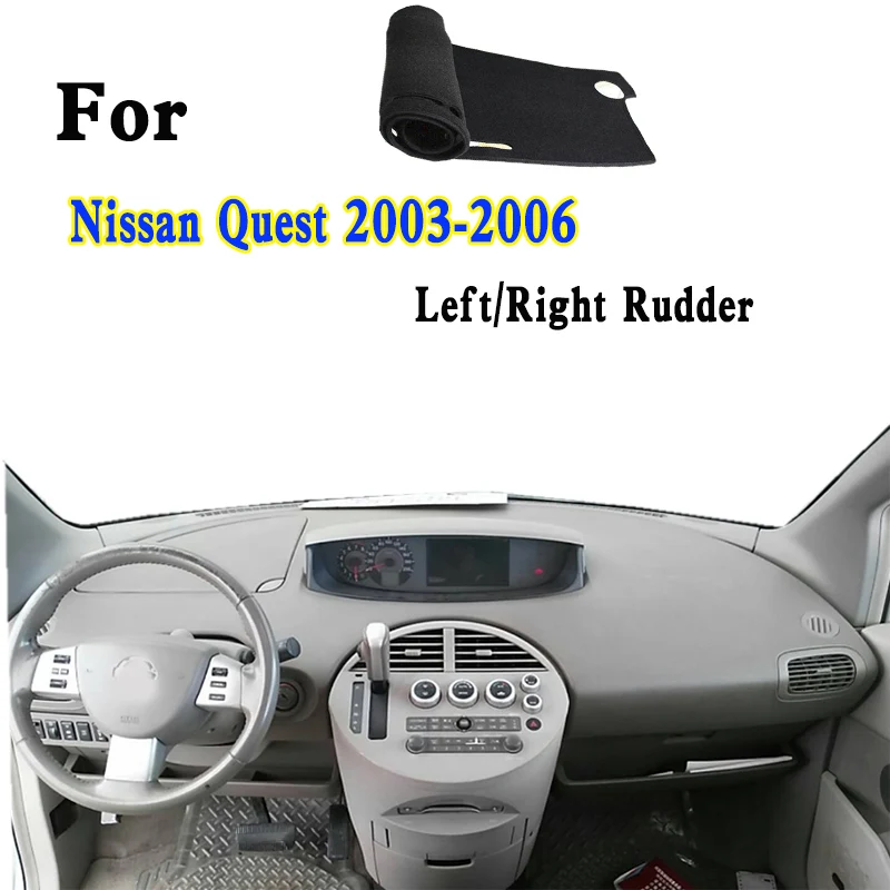 על 2003-2006 ניסן Quest 800k V42 המכונית-עיצוב Dashmat כיסוי לוח מחוונים לוח המחוונים בידוד מגן כרית קישוטים - 0