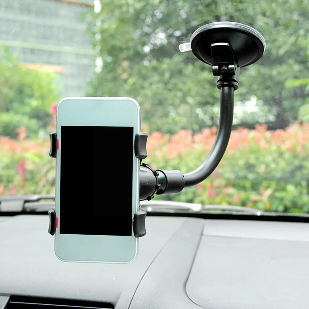 360° הרחב ביותר להציג סיבוב המכונית מחזיק טלפון אוניברסלי הטלפון מחוונים בעל הר להחזיק אבזרים הטלפון המכונית GPS ברכב עומד E3B4 - 0