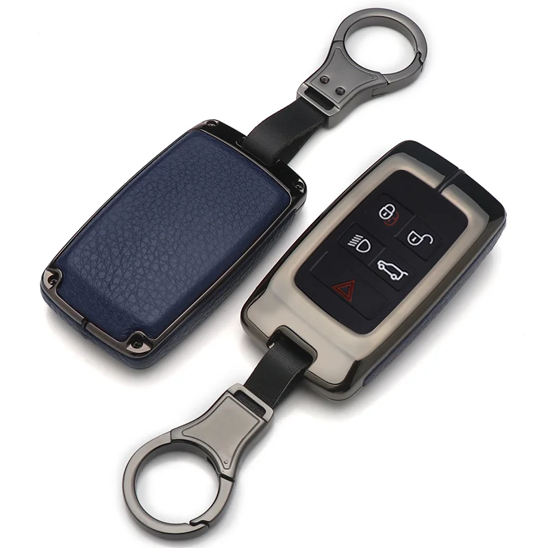 עור מפתח הרכב Case כיסוי הגנה למגן Accessorie עבור לנד רובר A9 רובר ספורט Evoque פרילנדר 2 אוטומטי KeyShell - 0