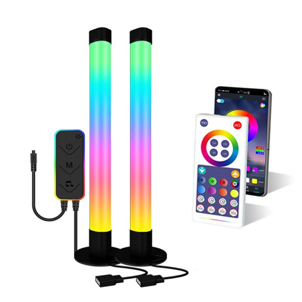 חכם בבר אור LED RGB אווירה שליטה מרחוק איסוף טלוויזיה הקיר משחק מחשב בחדר השינה מנורת לילה, Bluetooth גרסה - 0