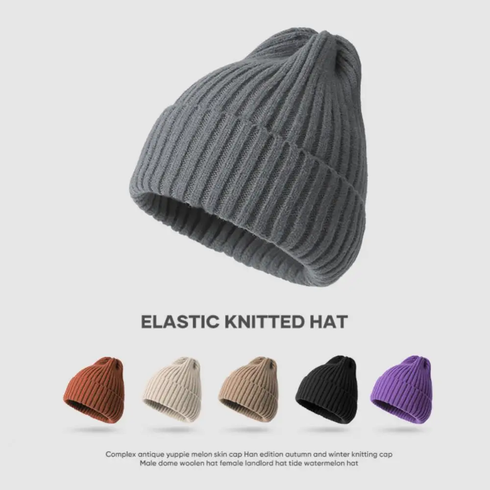הסתיו והחורף הגירסה הקוריאנית של ממתקים צבעוניים צמר סרוג כובע לילדים כמה קר הוכחה כובע חם חיצוני כובע רכיבה - 0