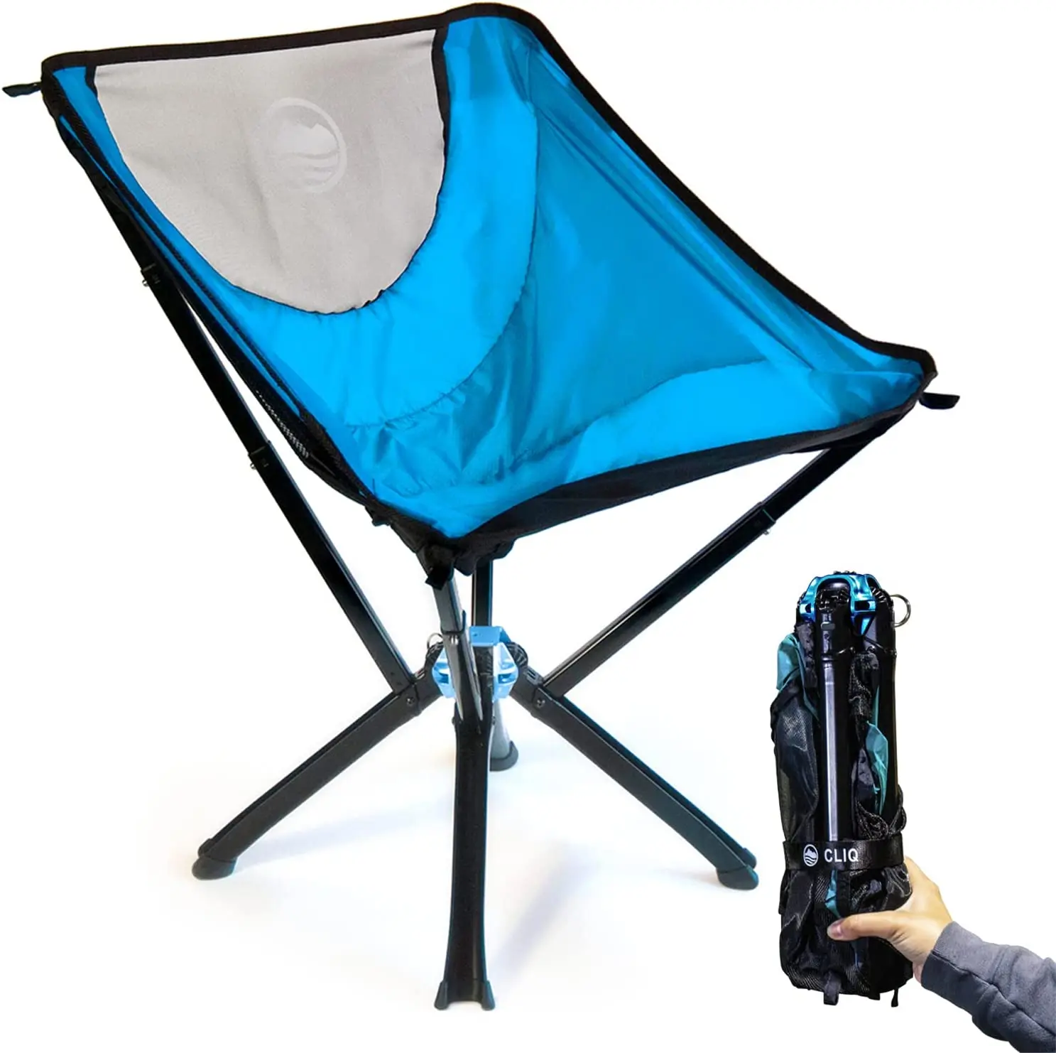 נייד כיסא כיסאות קמפינג מתקפל תיק זה הולך בכל מקום בחוץ קומפקטי כיסא מתקפל על המחנה. - 0
