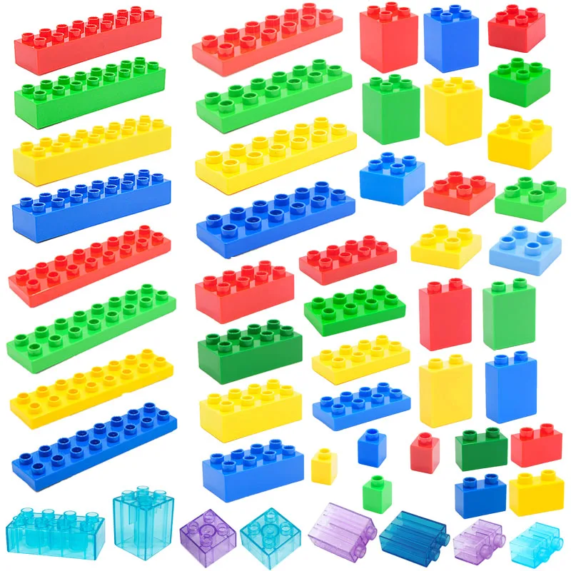 MOC גדולה אבני הבניין תואם עם Duploes בסיס לבנים בעובי דק מרובע להרכיב ילדים DIY חינוכי צעצועים יצירתי - 0