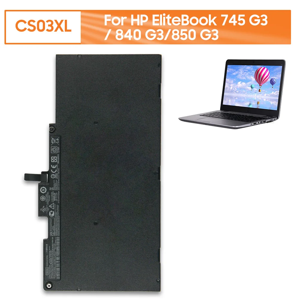 החלפת הסוללה של המחשב הנייד CS03XL על HP EliteBook 745 G3/ 840 G3/850 G3 3910mAh - 0
