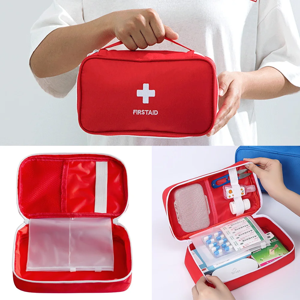 עזרה ראשונה ערכת נסיעות רפואי הערכה חיצונית מחנה חירום הישרדות התיק מיני תרופות שקית אחסון קמפינג הישרדות תיקים - 0