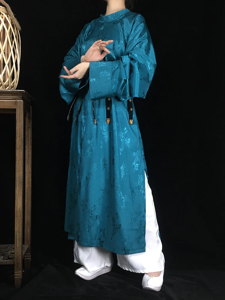 סיני מסורתי, מנדרינית שמלות Hanfu החלוק ווינג-צ ' ון קונג פו מדים מוצק שלב Crosstalk ביצועים תחפושת סינית טאנג - 0