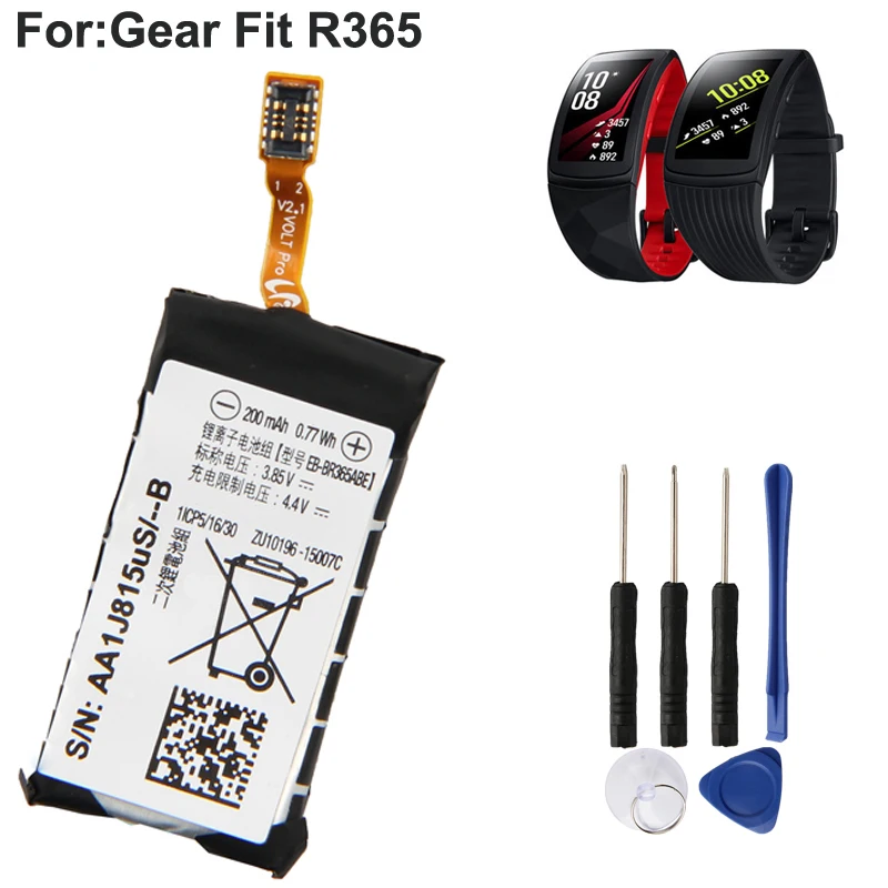 חדש החלפת הסוללה EB-BR365ABE עבור Samsung Gear Fit 2 Pro SM-R365 R365 200mAh שעון חכם - 0