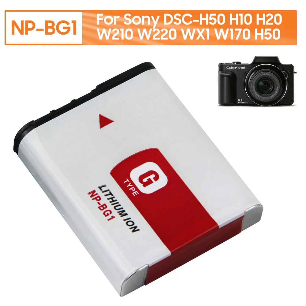 החלפת מצלמה סוללה NP-BG1 על SONY DSC-W300 DSC-W70 DSC-H7 DSC-H9 DSC-H10 H20 DSC-W35 DSC-H50 HX30 מצלמה דיגיטלית 960mAh - 0