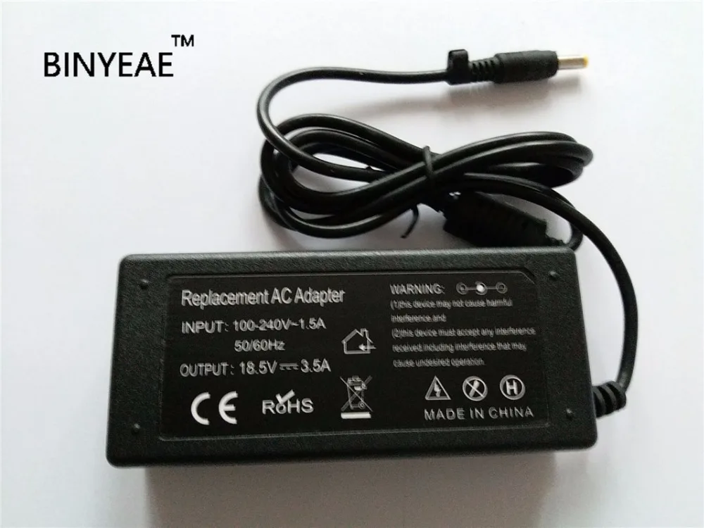 18.5 V 3.5 A 65W-AC Adapter Charger for HP Compaq nx6110 nx6115 nx6120 nx6125 nx6130 NX6330 nx7000 nx7010 nx7100 nx7200 - 0