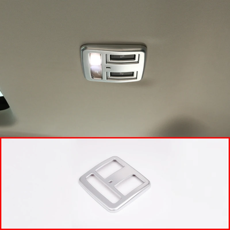 עבור לנד רובר דיסקברי 5 LR5 L462 2017-20 אוטומטי הפנים אביזרים ABS כרום מט האחורי הגג אור קריאה מסגרת הכיסוי לקצץ - 0