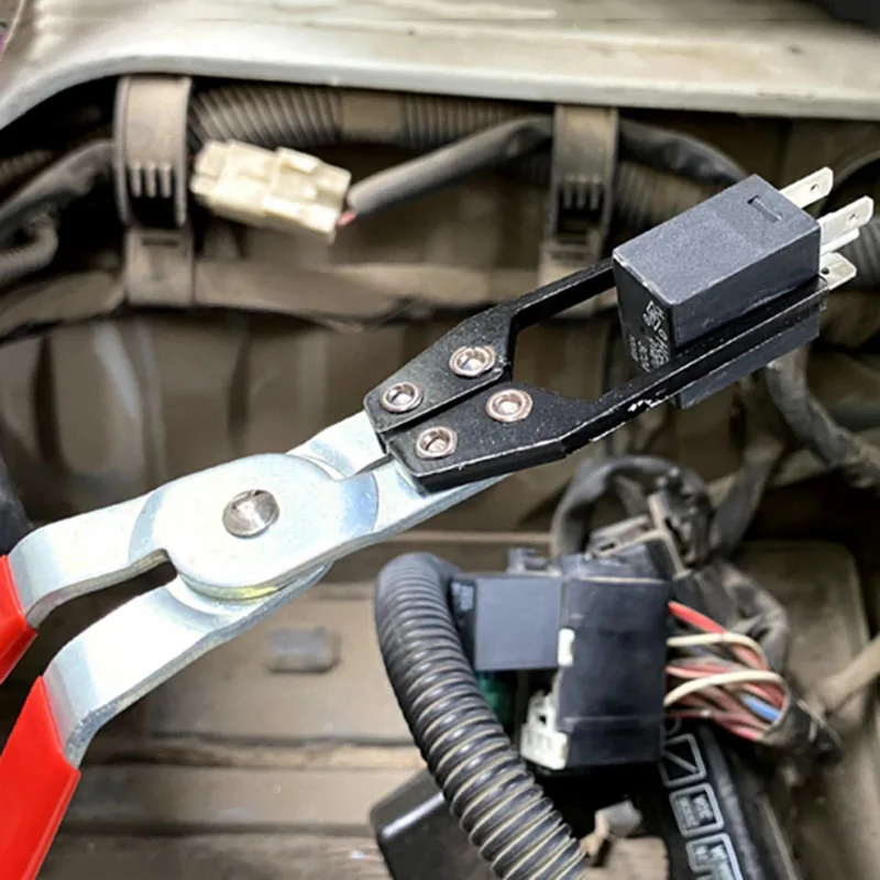אוניברסלי רכב ממסר פירוק מהדק נתיך פולר הרכב מסיר פלייר קליפ יד כלי הרכב המתאים לתקן כלים - 0