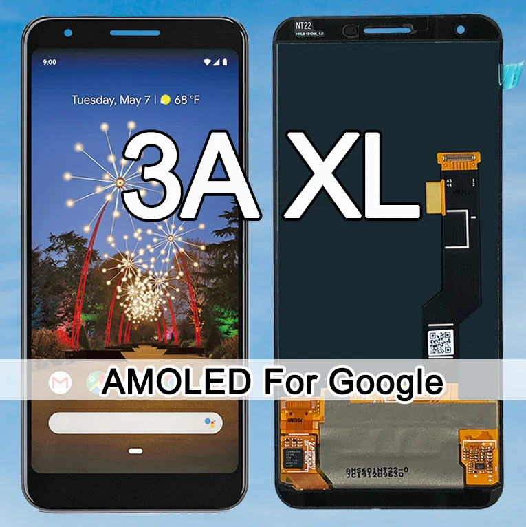 מקורי Amoled עבור Google פיקסל 3א XL תצוגת LCD מסך מגע דיגיטלית הרכבה G020C G020G G020F פיקסל 3AXL מסך LCD - 0