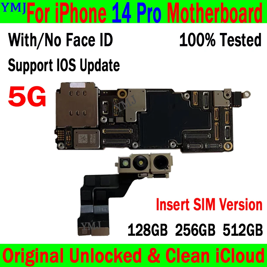 100% נבדקו עובד טוב לוח אם לאייפון 14 PRO Mainboard המקורי סמארטפון נקי Icloud לאייפון 14 Pro Logic Board - 0