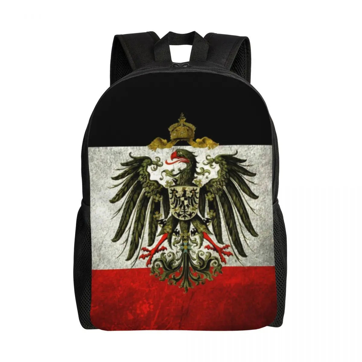 האימפריה הגרמנית דגל גרמניה נסיעות תיק גב גברים, נשים, בית ספר נייד בוא נזוז סטודנט Daypack שקיות - 0