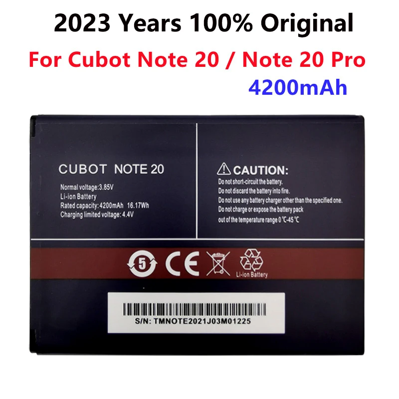 100% מקוריים חדשים 4200mAh סוללה עבור Cubot הערה 20 / הערה 20 Pro הסוללה של הטלפון באיכות גבוהה החלפת הסוללות Bateria - 0