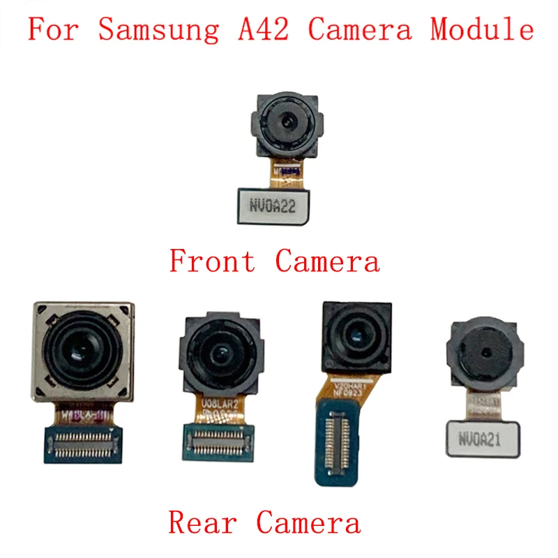 חזרה האחורית מצלמה קדמית להגמיש כבלים עבור Samsung A42 5G A426 העיקרית גדול מצלמה קטנה מודול תיקון חלקי חילוף - 0