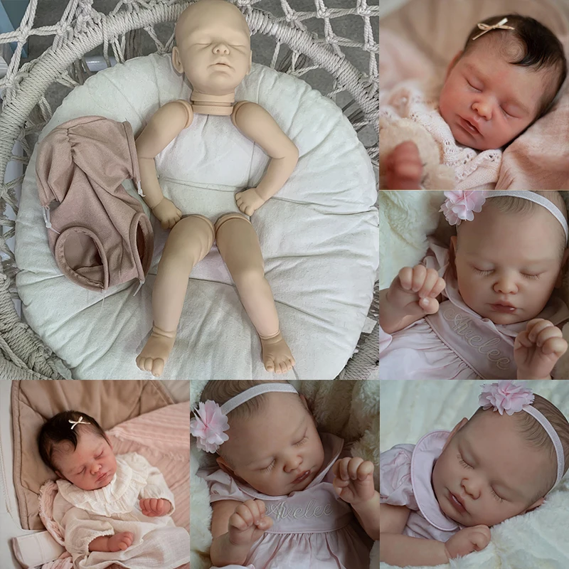 20Inch Avelee מחדש הבובה ערכת מציאותי ישן התינוק מגע אמיתי DIY התינוק נולד מחדש צבוע ריק בובה טיפה קניות - 0