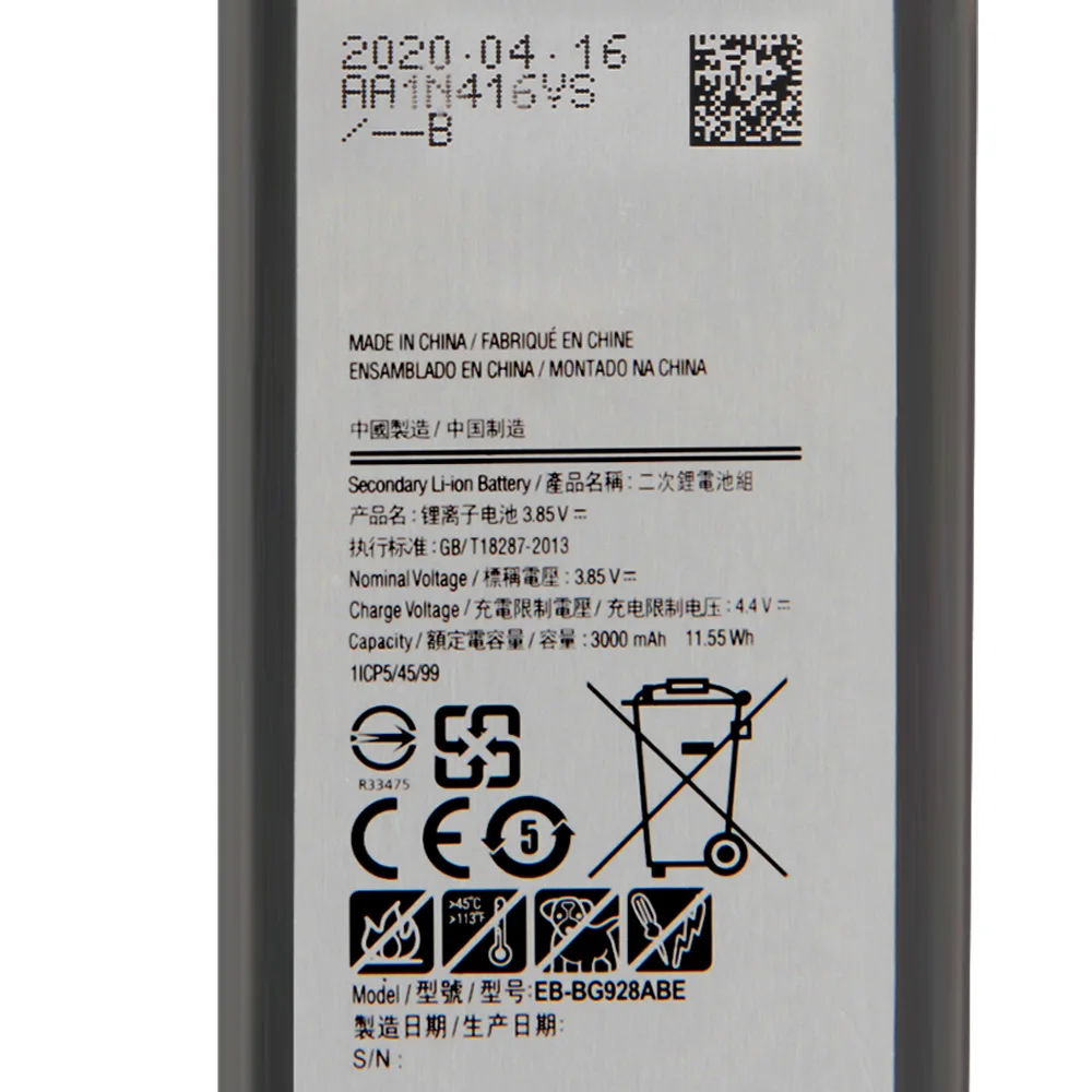החלפת סוללה EB-BG928ABE עבור Samsung GALAXY S6 Edge בנוסף SM-G9280 G928P G928F G928V G9280 G9287 S6 edge+ 3000mAh - 1