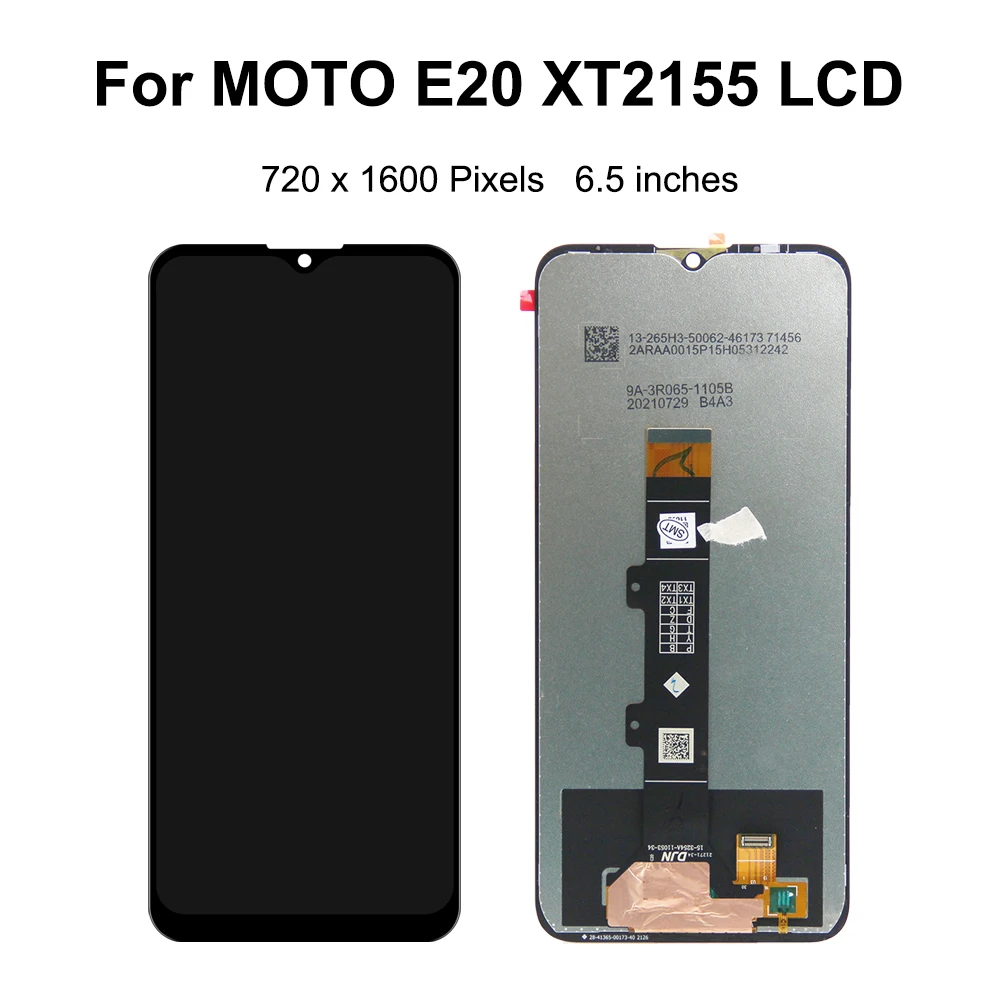 E20 מסך מקורי עבור Motorola Moto E20 XT2155 XT2155-1 XT2155-3 תצוגת LCD מסך מגע הרכבה הדיגיטציה חלקי חילוף - 1