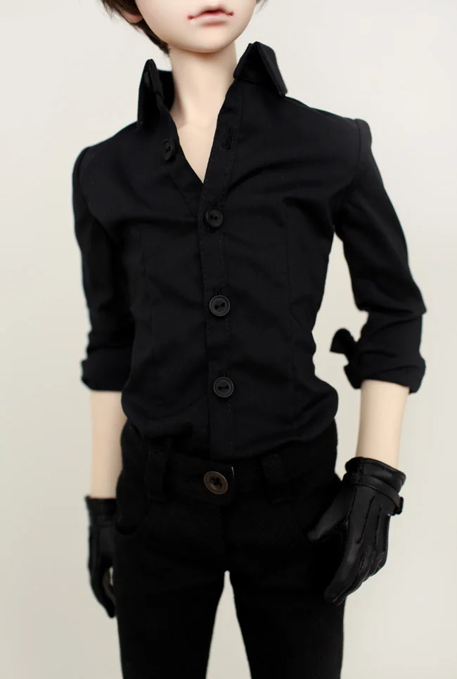 Bjd בובת בגדים חליפה חליפה שחורה, חולצה + מכנסיים 1/4 1/3 יכול להיות מותאם אישית גודל - 1