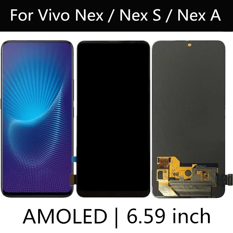 מקורי AMOLED עבור Vivo Nex 1805 לפני תצוגת LCD +Touch Screen מסך דיגיטלית הרכבה עבור Vivo NEX לי Nex S מסך LCD - 1