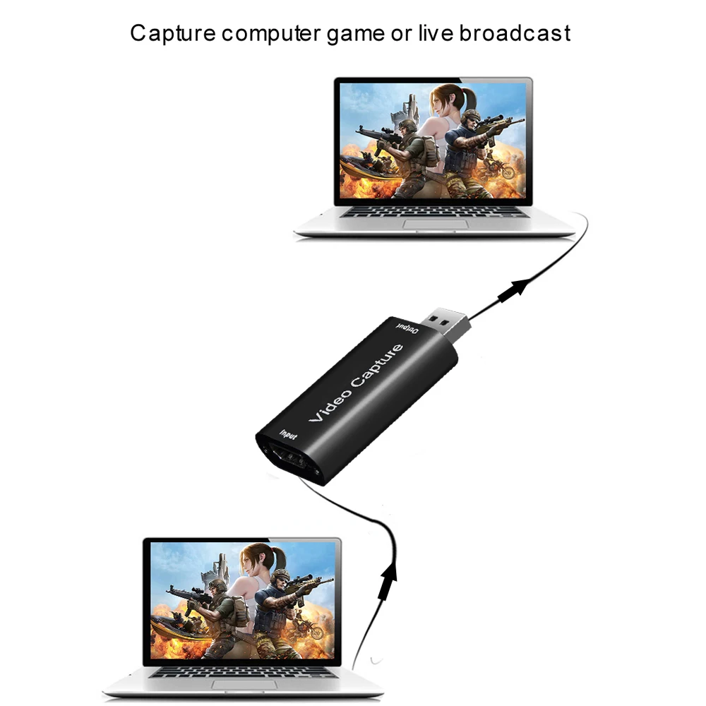 HDMI כרטיס לכידת וידאו USB 3.0 2.0 מיני 4K 1080P המשחק הקלטה תיבת PS4 המשחק ב-Youtube-OBS בהזרמה בשידור חי שידור DVD - 1