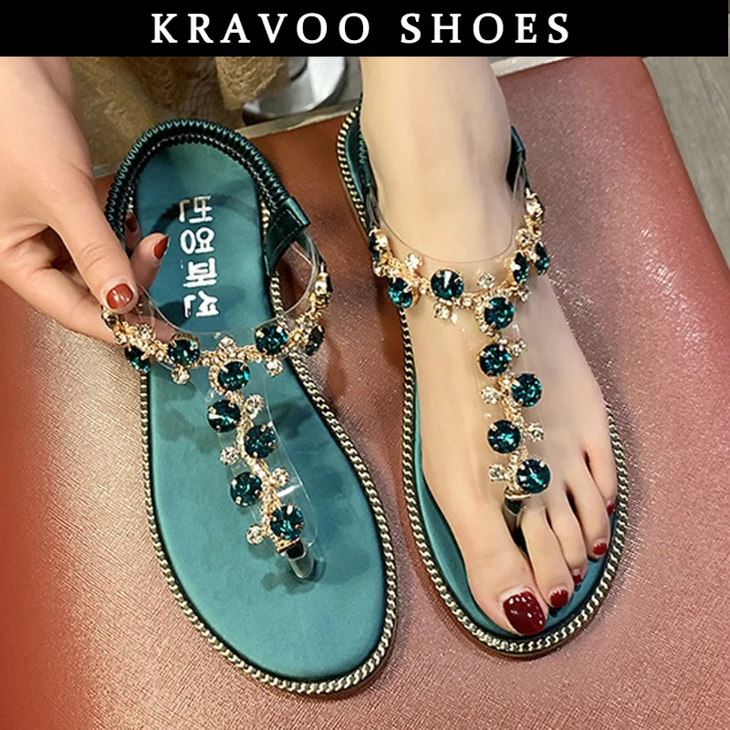 KRAVOO אופנה נשים סנדלים מותרות נשים נעלי מעצבים חוף סנדלי פלטפורמת נעלי נשים האור לנשימה נעלי הרומית - 1