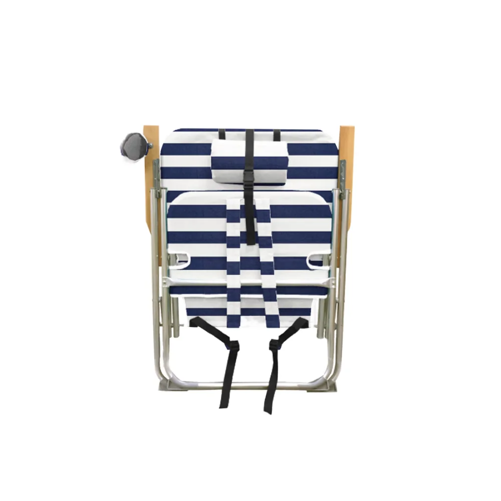 תרמיל עץ החוף הכיסא - כחול לבן,עמיד וחזק,13 ק 