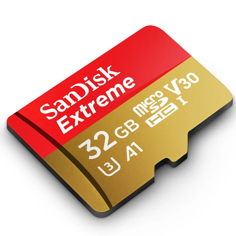 SanDisk משלוח חינם קיצוני מיקרו SDtf כרטיס U3 A2 כרטיס זיכרון 32GB 64GB 128GB 256GB כרטיס TF למצלמה 