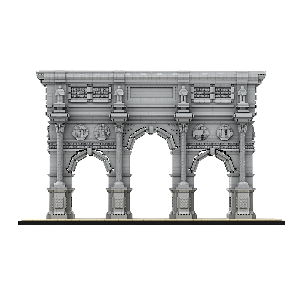 Arc de Triomphe אבני הבניין חגיגי arch בארכיטקטורה מודל Moc Gobricks סטים של DIY צעצועי המתנה ילדים למבוגרים - 1