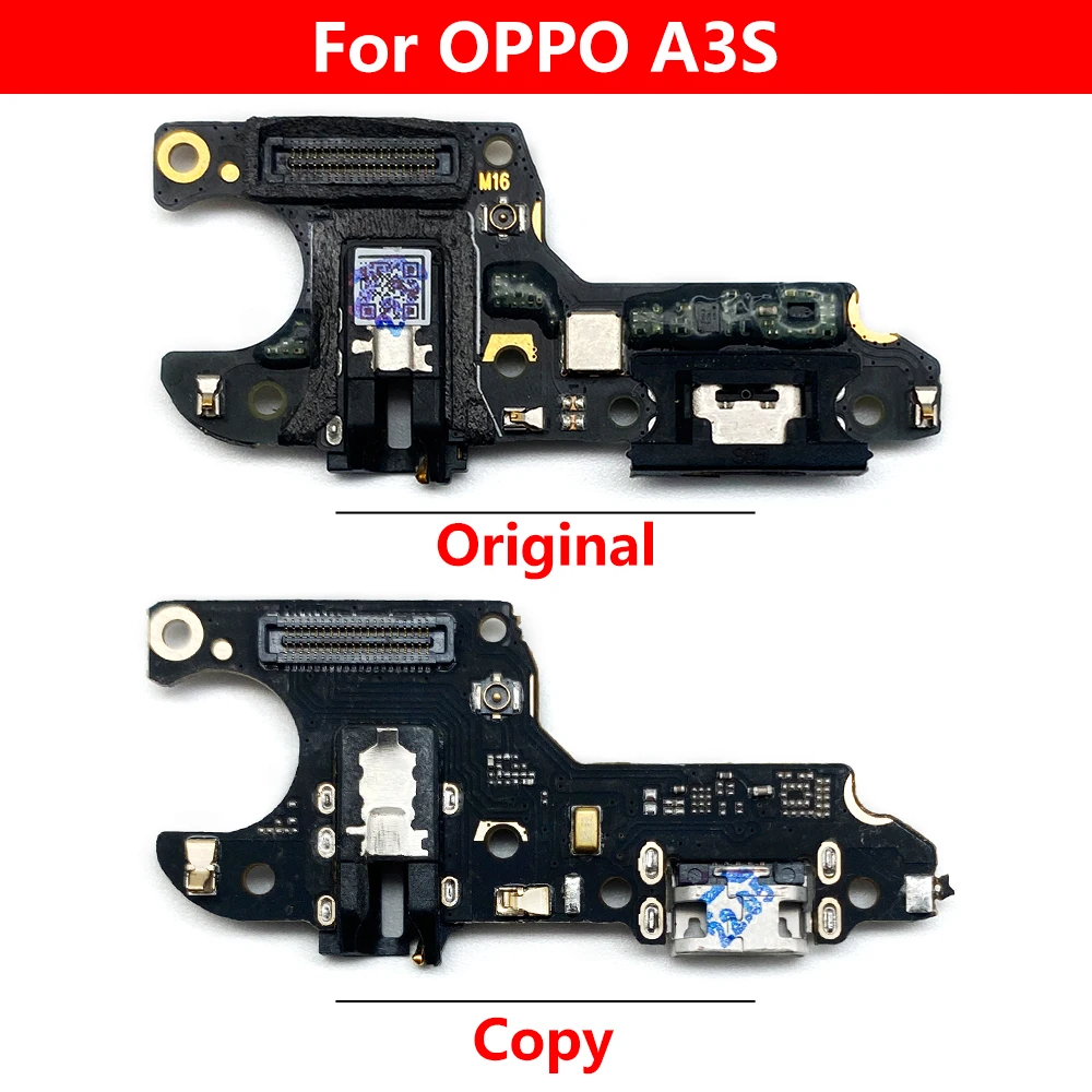 10Pcs，טעינת USB שקע יציאת מיקרופון מחבר מזח לוח להגמיש כבלים תיקון עבור OPPO A1k A3S A5S Realme 7 8i 2 C12 C15 C21 - 1