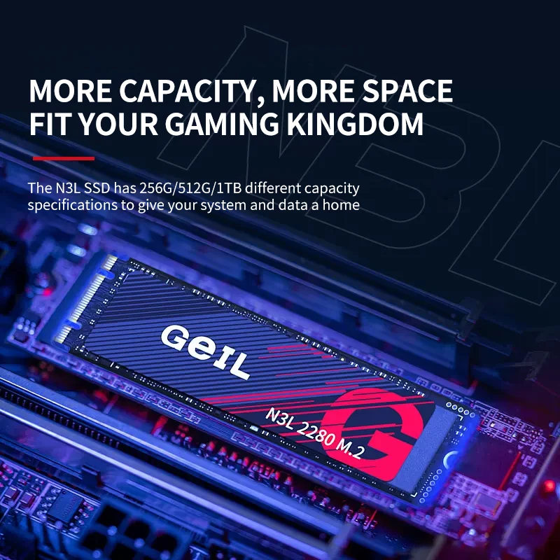 GeIL N3L את כונן הזיכרון המוצק, 256GB 512GB 1TB-2 טרה-בתים של מצב מוצק דיסק NGFF 2280 מ. 2 SATA פרוטוקול עבור מחשב נייד SSD - 1