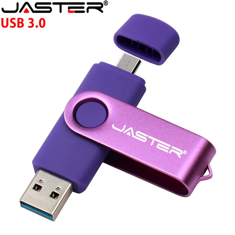 ג ' סטר USB 3.0 הלקוח לוגו OTG USB כונן פלאש 4GB 8GB 16GB 32GB 64GB 128GB pendrive עבור אנדרואיד טלפון חכם מתכת OTG - 1