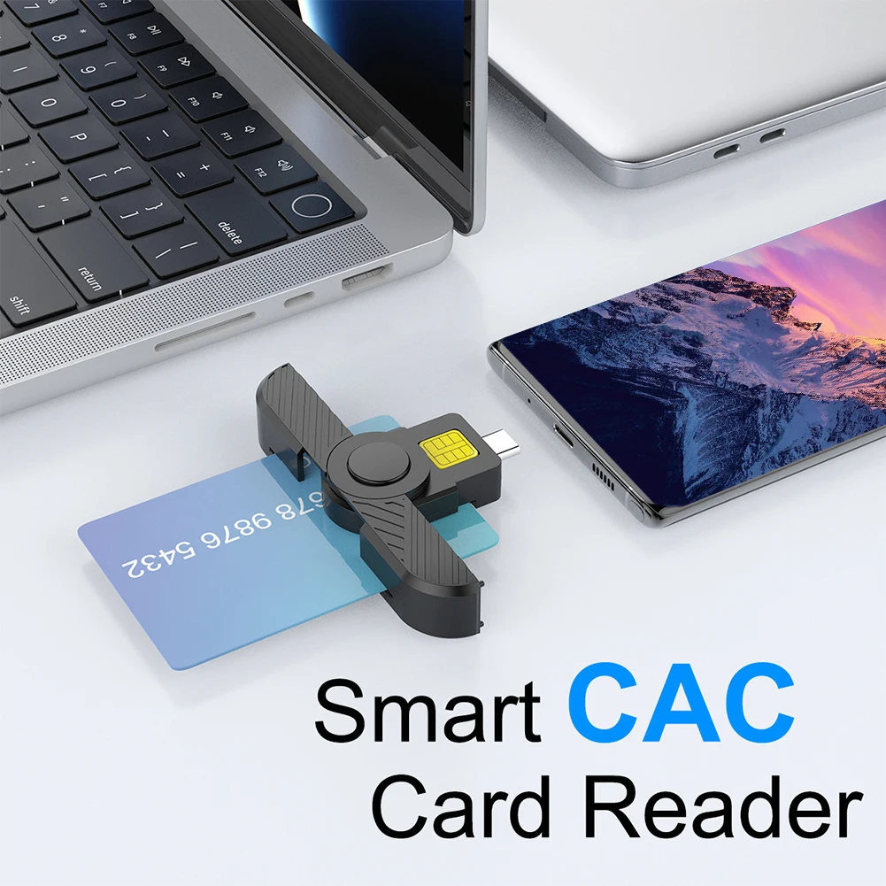 נייד קורא כרטיס חכם מסוג-C ID CAC כרטיס קורא כרטיס כספומט 