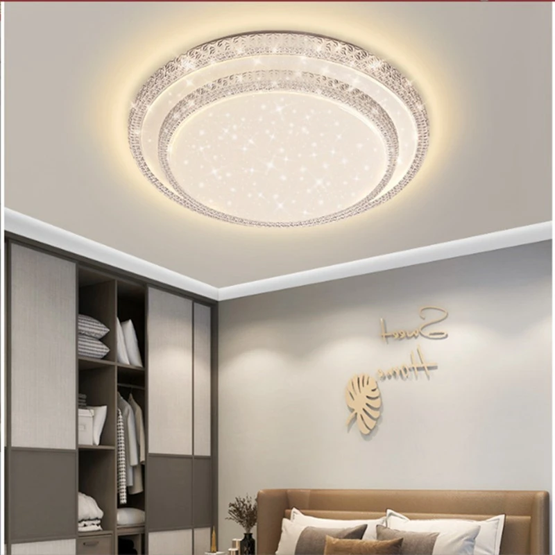 יוקרה חיקוי קריסטל בסלון תקרה מנורת LED מודרנית חדר שינה האוכל דן תליון אור פשוט עיצוב פנים מנורות - 1