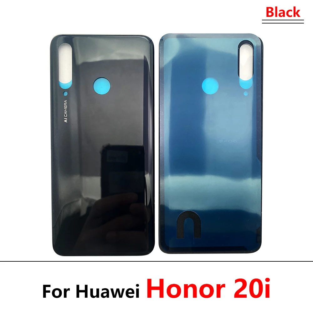 כיסוי אחורי עבור Huawei הכבוד 20אני דיור זכוכית מכסה הסוללה האחורית הדלת עבור Huawei הכבוד 20אני מקרה החלפה + מדבקה דבק - 1