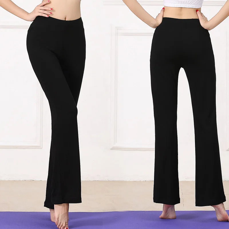 באביב ובקיץ נשים של גוף שחור מיקרו רה המכנסיים לרקוד אימון מכנסי ריקוד מודרני סיני ריקוד אימון מכנסיים - 1