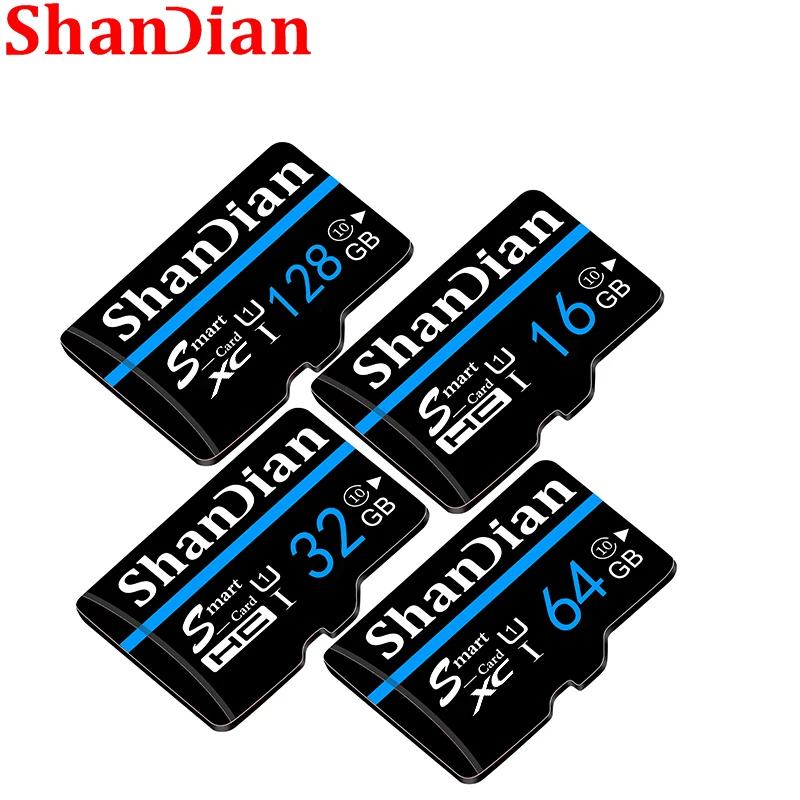 ShanDian זיכרון כרטיס חכם כרטיס sd 32gb class 10 32GB 64GB 16GB 8GB tf כרטיס Smartsd עט כונן זיכרון פלאש בדיסק עבור טלפון חכם - 1