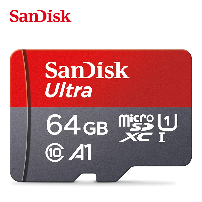 SanDisk 100% מקורי כרטיס הזיכרון 128GB 64GB 32GB A1 TF מיקרו SD כרטיס Class 10 UHS-1 כרטיס פלאש עבור Samrtphone/PC - 1